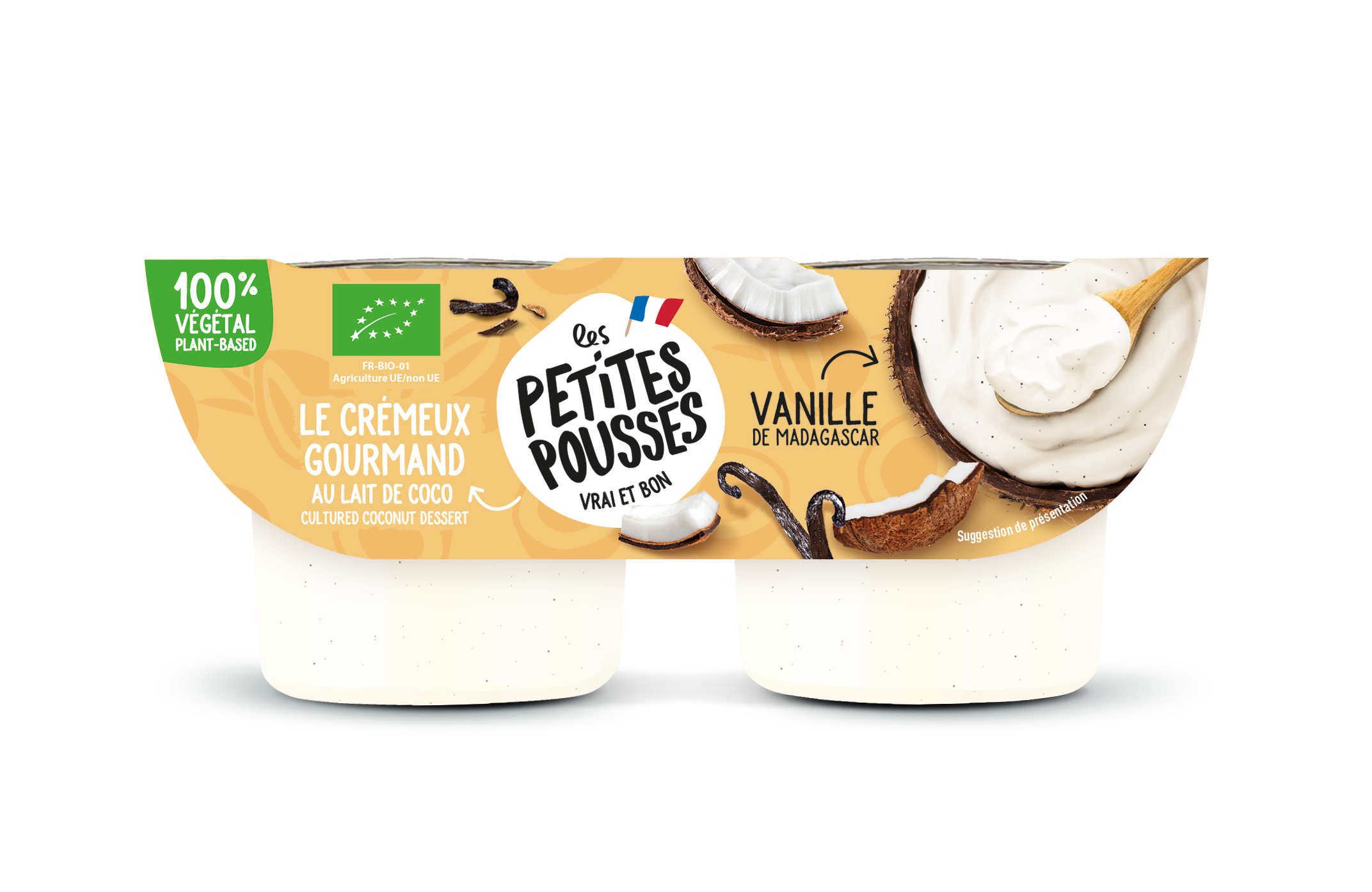 Vrai faux yaourt lait de coco et vanille