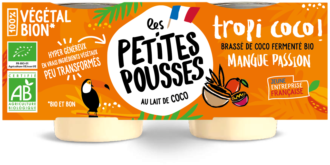 Brassé végétal au lait de coco & mangue passion