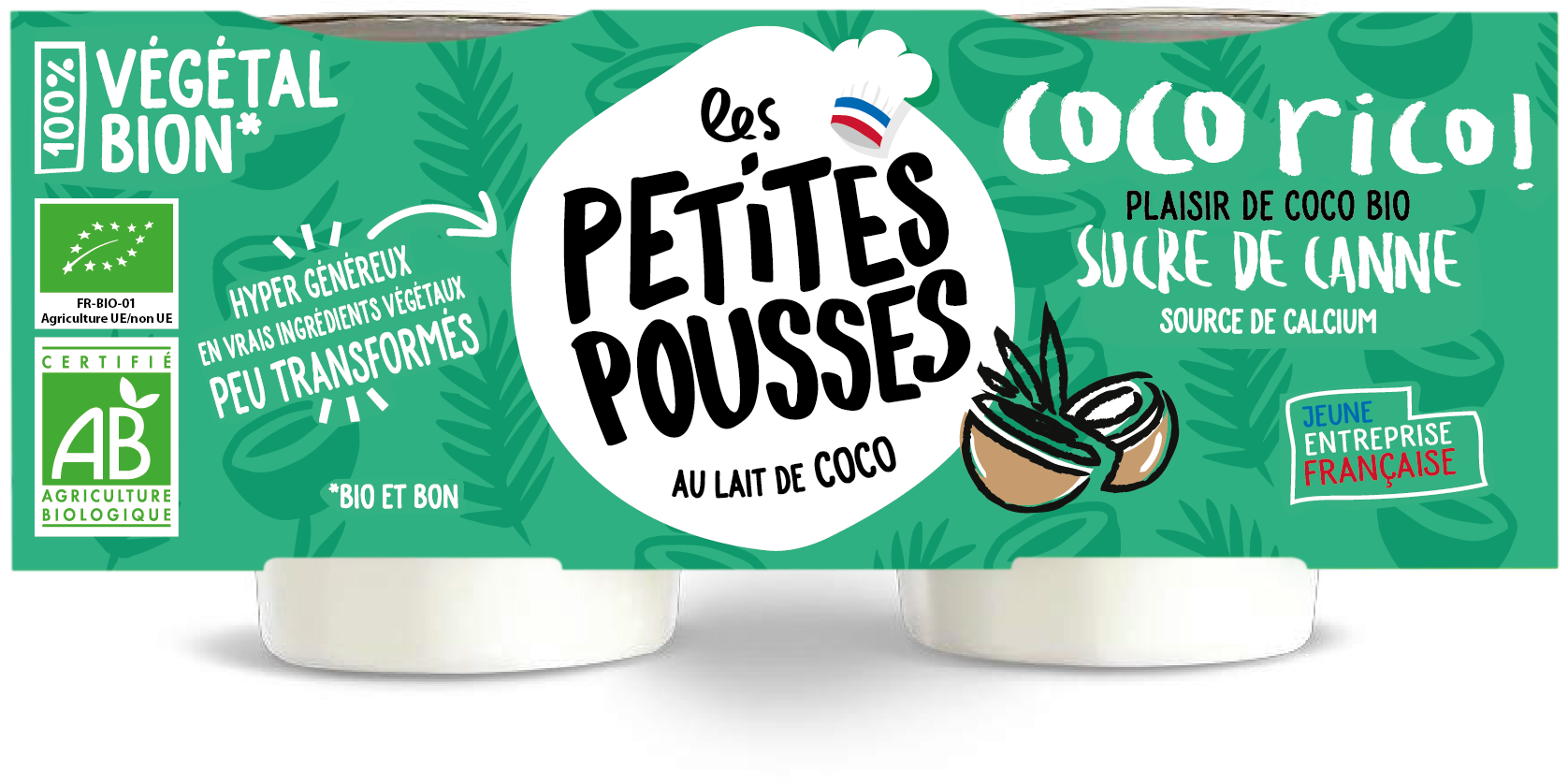 Dessert végétal au lait de coco & sucre de canne