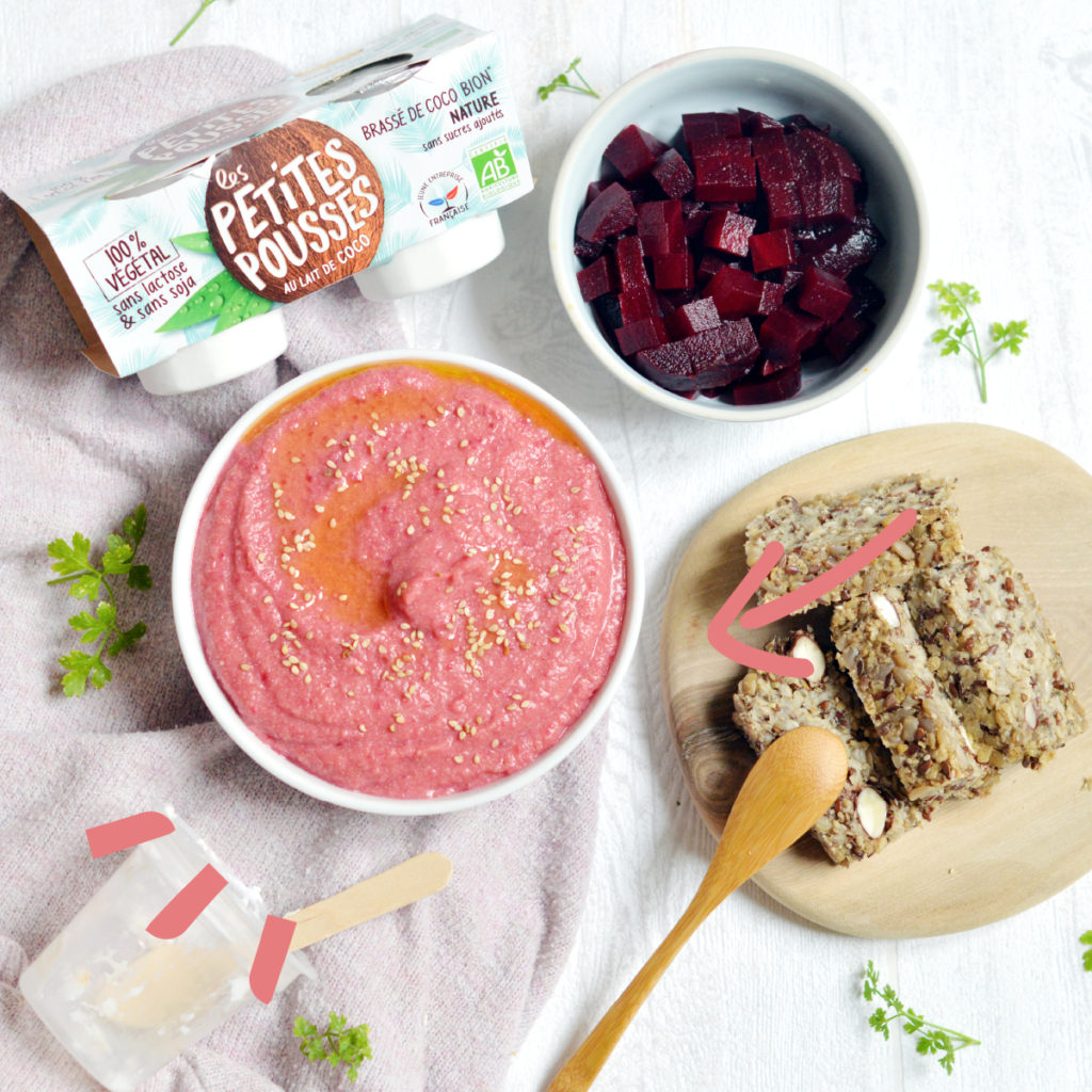 Recette de houmous betterave à la coco Recette de houmous betterave à la coco