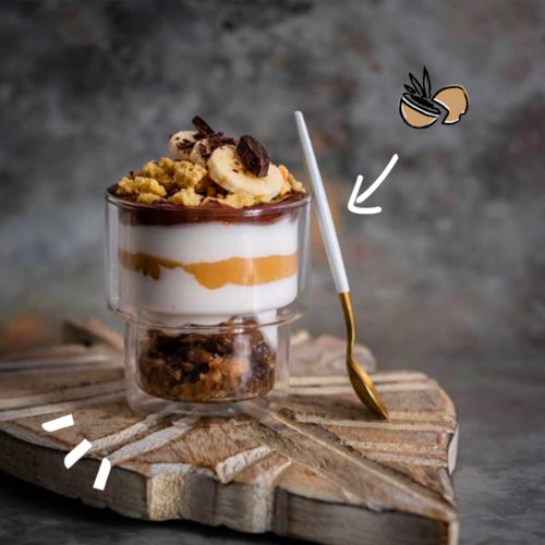 Verrine façon banoffee vegan