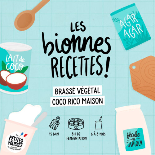 La recette maison du brassé végétal au lait de coco