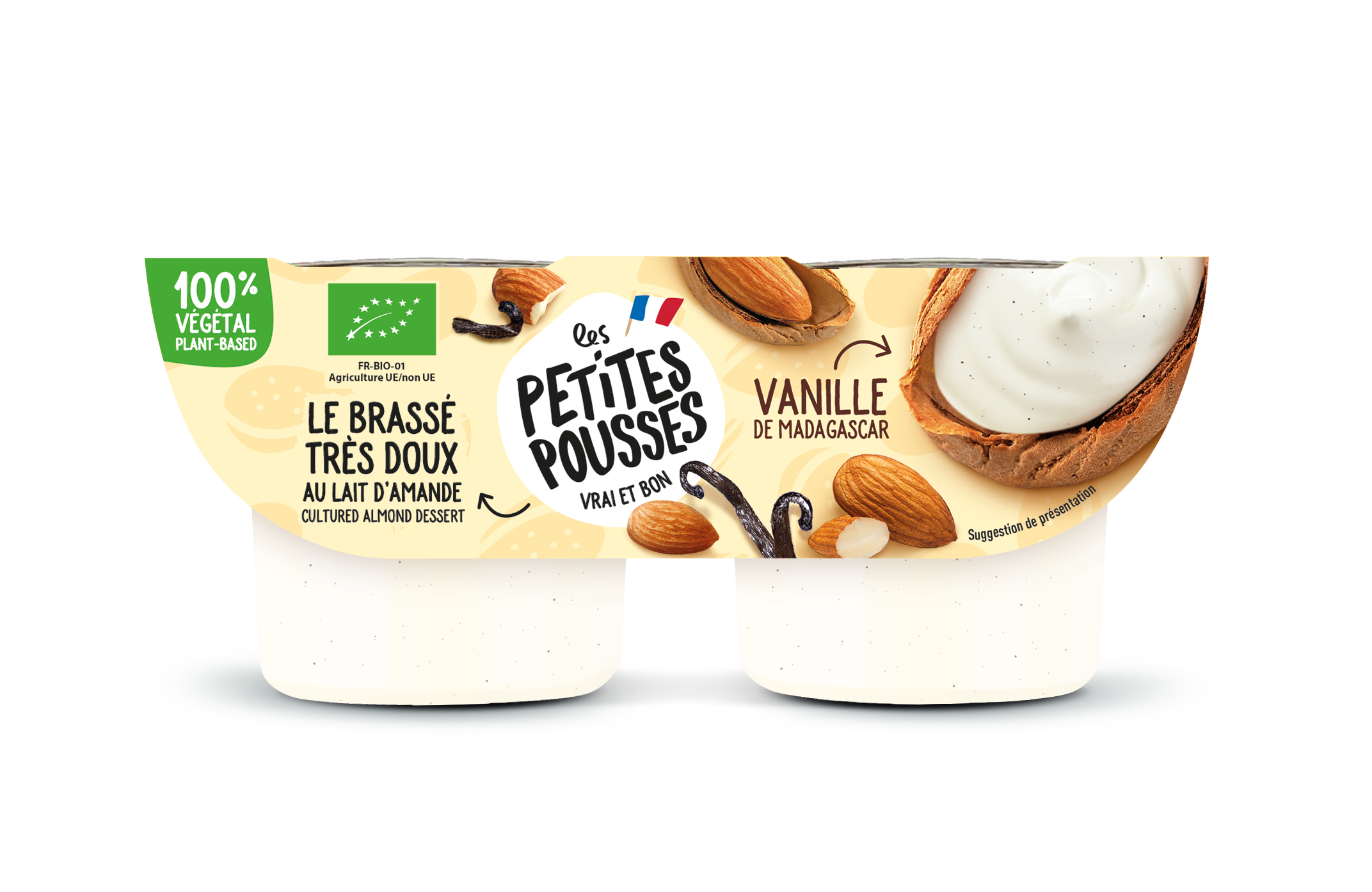 Vrai faux yaourt lait d'amande et vanille