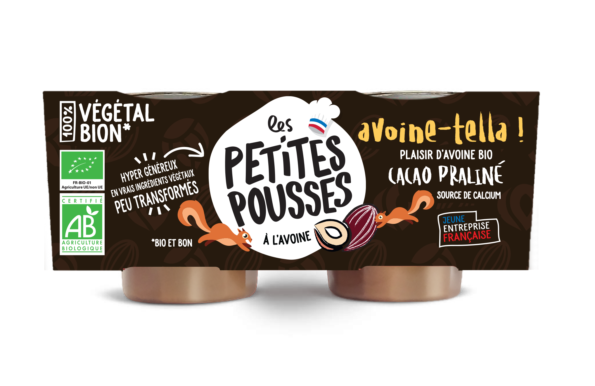 Pack_avoinetella Dessert lait de coco et cacao